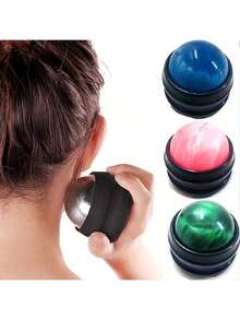 1 pieza Bola de masaje, herramienta de automasaje, puede relajar los músculos, adecuada para hombros, cuello, espalda, pies y todo el Body, masaje de tejido profundo, alivia los puntos de gatillo y los nudos musculares, perfecta para yoga, escuela, regreso a la escuela, viajes, hogar, spa, artículos esenciales de viaje y artículos esenciales del hogar. - ninguno - Ver 3