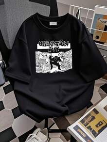 T-shirt imprimé vintage des années 90 pour femmes, T-shirt du groupe Operation Ivy, Small Lookout Records - Noir - Voir 2