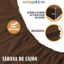Fitted Sheet With Elastic All Around The Bottom, Cotton-Like Feel, Soft And Cool, Ideal For Spring, Available In Twin, Full, Queen, And King Sizes, Variety Of Colors, Perfect For Modern Bedrooms, Breathable And Comfortable For All Seasons - 藍色 - 查看 2