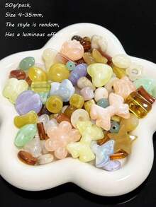 Luminous Fine Sparkling Multi-Color Beads, DIY Handmade Mobile Phone Chains, Necklaces, Bracelets, Pendant Decorative Materials - Multicolor - View 11