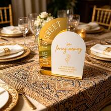 Tarjeta de Número de Mesa Estilo Internet, Hecha de Material Acrílico de Alta Calidad, Detalles Exquisitos. Este Letrero de Escritorio Creativo Presenta un Diseño Neutro, Adecuado para Banquetes, Fiestas, Restaurantes, Bodas y Varias Festividades. - Varios estilos - Ver 6