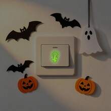 1pc Luminous Indicator Button Sticker, DIY Home Decor, Suitable For Bedroom Living Room Bathroom Switch Decoration And Beautification - Glow-in-the-dark Stickers - View 3