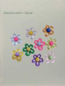 1/5/8/10pcs Cartoon Flower Fridge Magnets, Cute Decorative Magnets, Suitable For Office Desk Accessories, Storage Cabinets, Dishwashers, Home Decor, Room Decor, Kitchen Decor, Kitchen Supplies - Multicolor - View 9
