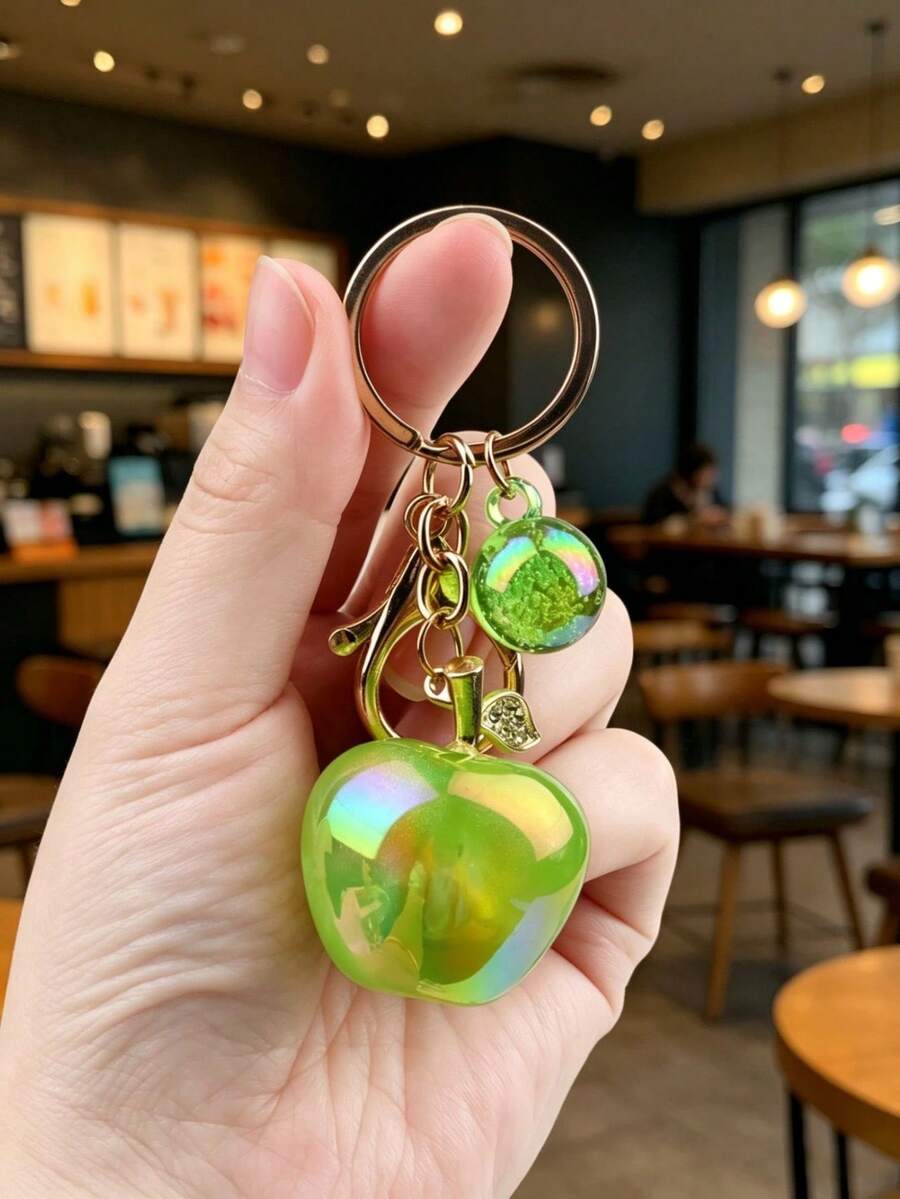 Creative Apple Keychain Storage Bag Pendant, Keychain Accessory, Bag Charm Keychain, Car Keychain, Best Birthday Gift For Friends