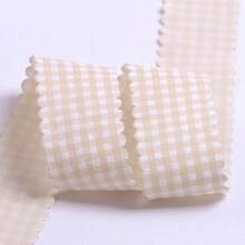 Wavy Edge Plaid Ribbon DIY Bow Baking Floral Clothing Decoration Ribbon - Multicolor - View 10