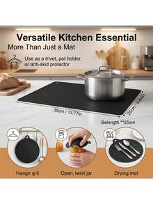 5pcs/Set Induction Cooktop Protective Mats, Heat-Resistant Silicone Stove Covers, Wear-Resistant Non-Slip Countertop Pads, Suitable For Kitchen Cooking And Baking - Multicolor - View 9