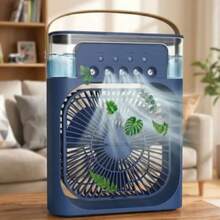 5-Hole Fan, Mini Portable Air Conditioner Cooler, Practical Climate Control, Color - MULTICOLORED - View 7