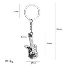 Creative Music Keychain Earphones Earplugs Keychain Guitar Notes Piano Violin Fashion Fashion Men Small Hanging Ornaments - X-1621 耳機鑰匙圈 黑色 - 查看 7