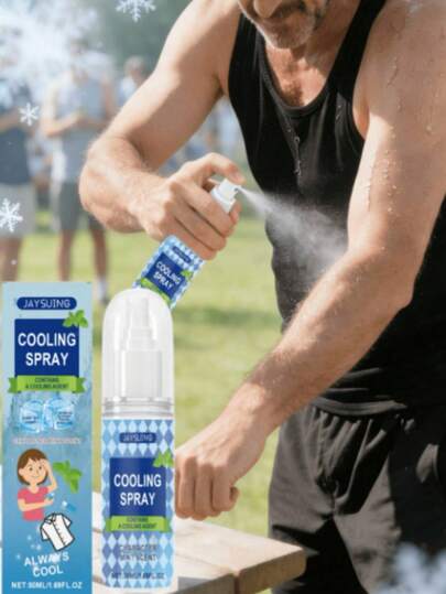 Jaysuing Summer Cooling Spray, Portable Outdoor Body Spray, Refreshing And Comfortable Non-Sticky, Ice-Cold Refrigeration, Student Cold Ice Cooling Spray, Summer Refreshing Spray For Heat Relief
