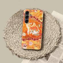 Orange Ocean World, Colorful Big Fish Floral Design Cover For IPhone 17 16 15 14 13 12 11 Pro Max, Floral Cover For Samsung S21 S22 S23 S24 S25 Ultra Case - Tough Matte Case - View 2