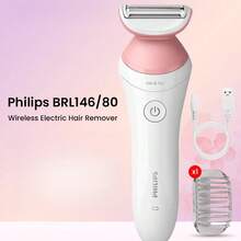 PHILIPS Women's Electric Epilator, Body Use - Painless Portable Hair Removal Tool, Dry & Wet Use, USB Rechargeable, Face, Arms, Legs, Electric Epilator, Facial Hair Removal, Fashion Design, Multi-Function Hair Removal Tool - Multicolor - View 10