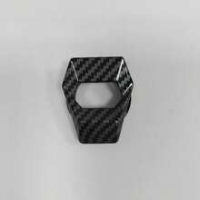1pc Car Engine Start Stop Button Cover, Carbon Fiber Style Flip-Up Ignition Switch Protector, Universal Push Start Button Decorative Sticker, Anti-Scratch Car Interior Modification Accessory - Multicolor - View 11