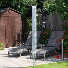 Zipped Waterproof Cover, Heavy Duty Rotary Washing Line & Clothes Airer Parasol - B - View 3