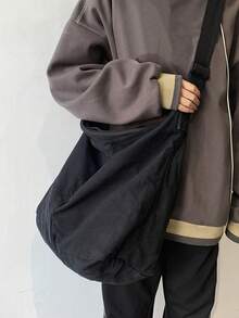 Women's Large Canvas Camouflage Green Tote Bag Street Style Crossbody Shoulder Bag Travel Essential Chic Green Purse For Camping Hiking Back To School - 彩色 - 查看 15