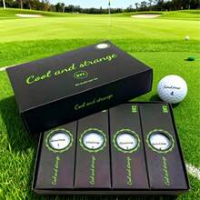 Cool and strange New Golf Balls - 2-Layer Competition Balls - High Elasticity Dual-Layer Balls - 1 Box Contains 12 Competition Golf Balls - Golf Course Supplies 2-Layer Golf Balls High Rebound Long Distance Shot Outdoor Sports Golf Balls Long Distance 2-Layer - White - View 11