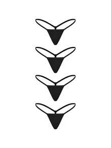 Ocili 休閒女款素色性感G字褲 - 黑色 - 查看 12