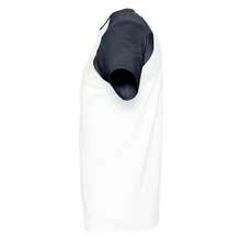 SOLS Mens Funky Contrast Short Sleeve T-Shirt - White/Navy - View 3