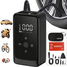 SUITU Portable Tire Inflator, 150PSI Wireless Car Air Pump, Smart Electric Air Pump. Built-In LED Light And Dual-Function Power Bank, 11.1V 1300MAH, Comes With Inflation Accessories And EVA Storage Bag. - Wireless - View 8