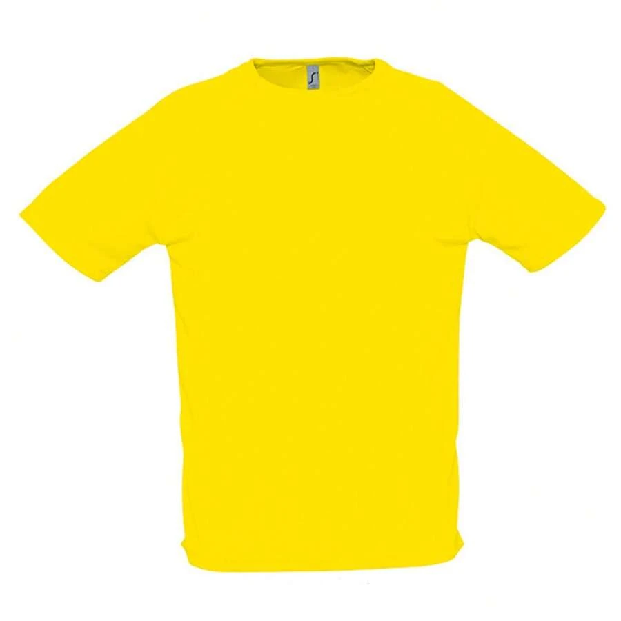 SOLS Mens Sporty Short Sleeve Athletic Sport Performance T-Shirt - Lemon - View 1