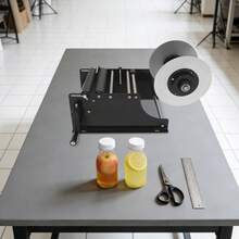 YUNRUX MT-30 Labeling Machine For Round Bottles And Cans - 黑色 - 查看 6