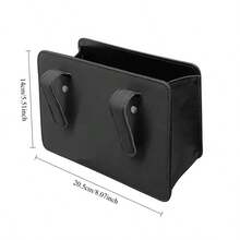 1pc Foldable Car Trash Can, Multifunctional Car Organizer Box, Foldable Seat Back Hanging Type, Waterproof Hanging Car Side Pocket, For Storing Garbage, Tissues And Small Items, Multifunctional Car Accessories - Multicolor - View 4