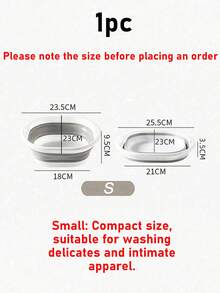 1pc Foldable Portable Foot Bath Basin, Plastic Foot Bath Basin, Foldable Foot Bath Basin, Foldable Laundry Basket, Dish Basin, Space-Saving Storage Container, Foldable Silicone Basin, Foldable Wash Basin, Foot Bath Bucket, Home Deep Leg Bucket, Travel Portable Foot Bath Basin, Foldable Massage Foot Bath Basin, Foot Care Tool, Home Essential Back To School Supplies (Please Note Size Before Ordering) - Multicolor - View 13