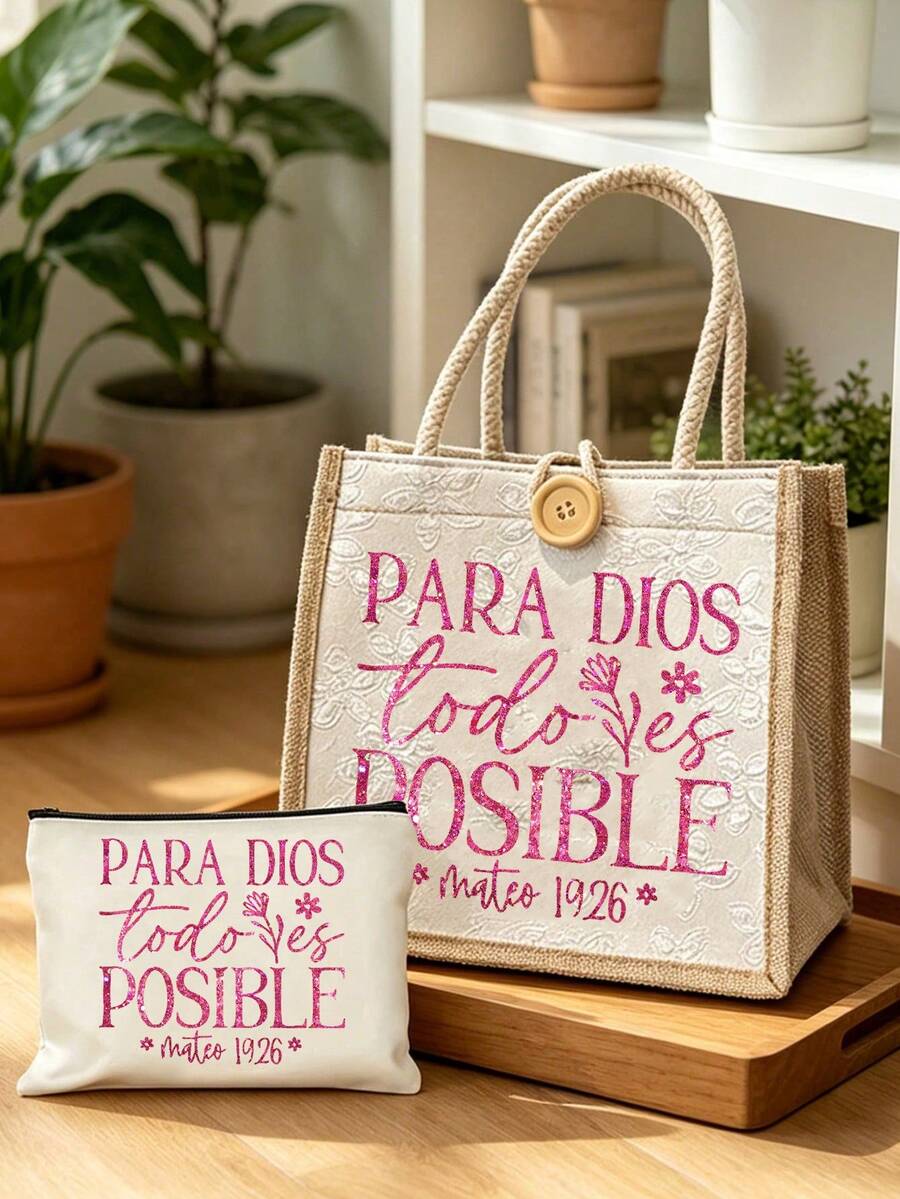Sac fourre-tout en lin thème temps, motif cœur & floral, sac de courses à double poignée, sac fourre-tout grande capacité, sac fourre-tout décontracté, sac de rangement, sac à lunch pour la rentrée scolaire, sac de rangement pour le déjeuner, convient pour les déplacements, l'école et les courses, pratique pour une utilisation en extérieur, meilleur choix pour les cadeaux pour les amis et la famille, cadeaux pour les enseignants, vacances, cadeaux d'anniversaire, cadeaux commémoratifs, sac cadeau pour les croyants en Jésus - Multicolore - Voir 1