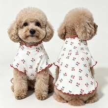 Dog And Cat Clothes, Spring Autumn Summer, Small Dog, Anti-Shedding, Cute Two-Legged Pet Clothes For Small Dogs And Cats - Red - View 6