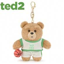 Pendentif en peluche d'ours TED2, porte-clés mignon de dessin animé, breloque de sac, ornement de sac à dos, poupée en peluche, cadeau d'anniversaire pour filles - Multicolore - View 13