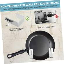 OUNONA 2 Series Organizador Olla Inoxidable Pared Soporte De Perforaciones Gancho Toallas Y Abrigos Almacenamiento Y Estilizado 4 Piezas*2 - 2 - Ver 6