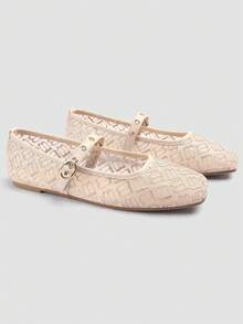 ADAMUMU Spring/Summer New Women's Premium Fashion Comfortable Sequin Flat Shoes, Suitable For Daily And Party Wear, Holiday Spring - Champagne - View 4