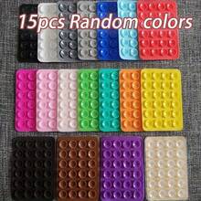 15pcs Random Color Portable Removable Square Universal Phone Suction Cup Stand, Super Strong Silicone Anti-Slip Phone Case Hanging Hands-Free Selfie And Video Accessory, Multi-Functional Phone Accessory Suitable For All Models - Multicolor - View 9