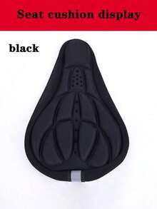 1pc Bicycle Seat Cover, Soft Foam Bike Seat Cover, Shock-Absorbing Breathable Comfortable, Suitable For Outdoor Cycling, Mountain Bike, Road Bike, Exercise Bike And Daily Commute - Black - View 2