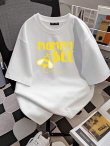 Damen T-Shirt mit buntem Aufdruck - Mommy Bee Family Matching Beekeeper Mom Mama Damen Unisex T-Shirt - Weiss - Übersicht 2