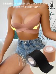 Nipple Covers Concealer Pads, Push-Up Strapless Breast Pads, Invisible Adhesive Breast Stickers For Women, Suitable For Swimwear, Invisible Adhesive Bra Lift, Clothing Coverage, Tank Tops, Beach Swimming, Hot Springs, Travel, Vacation, Water Park, Swimming Pool, Camisole, Daily Wear, Bathing, Beach, Wedding, Summer, Breast Tape - Multiple Styles - View 2