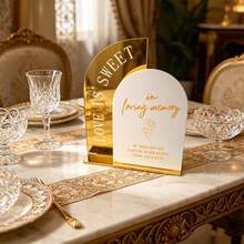 Tarjeta de Número de Mesa Estilo Internet, Hecha de Material Acrílico de Alta Calidad, Detalles Exquisitos. Este Letrero de Escritorio Creativo Presenta un Diseño Neutro, Adecuado para Banquetes, Fiestas, Restaurantes, Bodas y Varias Festividades. - Varios estilos - Ver 5