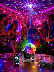 USB Powered Disco Ball Light - Multi-Function Indoor/Outdoor Crystal Ball Projection Lamp, Suitable For Party, Karaoke, Car, Birthday Decoration - Magic Ball - View 8