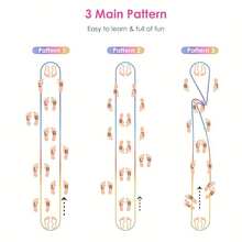 1 pieza Cuerda de salto elástica de 1.5cm*3M, Cuerda de salto para grupo de niñas, Regalo para fiesta de juegos, Cuerda de salto para deportes de interior - Multicolor - Ver 4