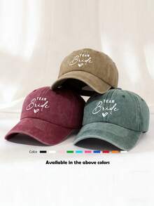 1 pieza Gorra de béisbol unisex de unicolor desgastada, visera deportiva vintage lavada, transpirable, adecuada para salidas diarias, pesca, viajes al aire libre - Multicolor - Ver 14