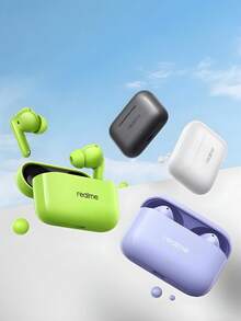 Realme T200 Wireless Bluetooth Earbuds Dynamic Bass 32dB Hybrid ANC Noise Cancelling IP55 HiFi Sound Quality Powerful Audio - View 9