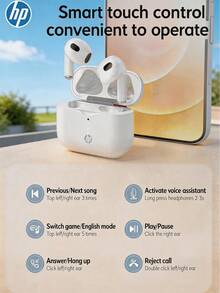 HP 藍牙 5.3 無線耳機，附麥克風，30 小時播放時間，自動配對，USB-C 快充，相容 iPhone 與 Android，適合健身、遊戲、音樂，聖誕節禮物 - 查看 7