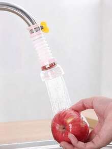 Adaptador de grifo ajustable, giratorio y extensible con clip de fijación, diseño flexible fácil de instalar. Esencial para cocina y baño, cabezal de grifo a prueba de salpicaduras, potenciador de presión de agua, filtro giratorio universal, aireador de boquilla purificadora de agua de cocina, ahorrador de agua - A - Ver 8