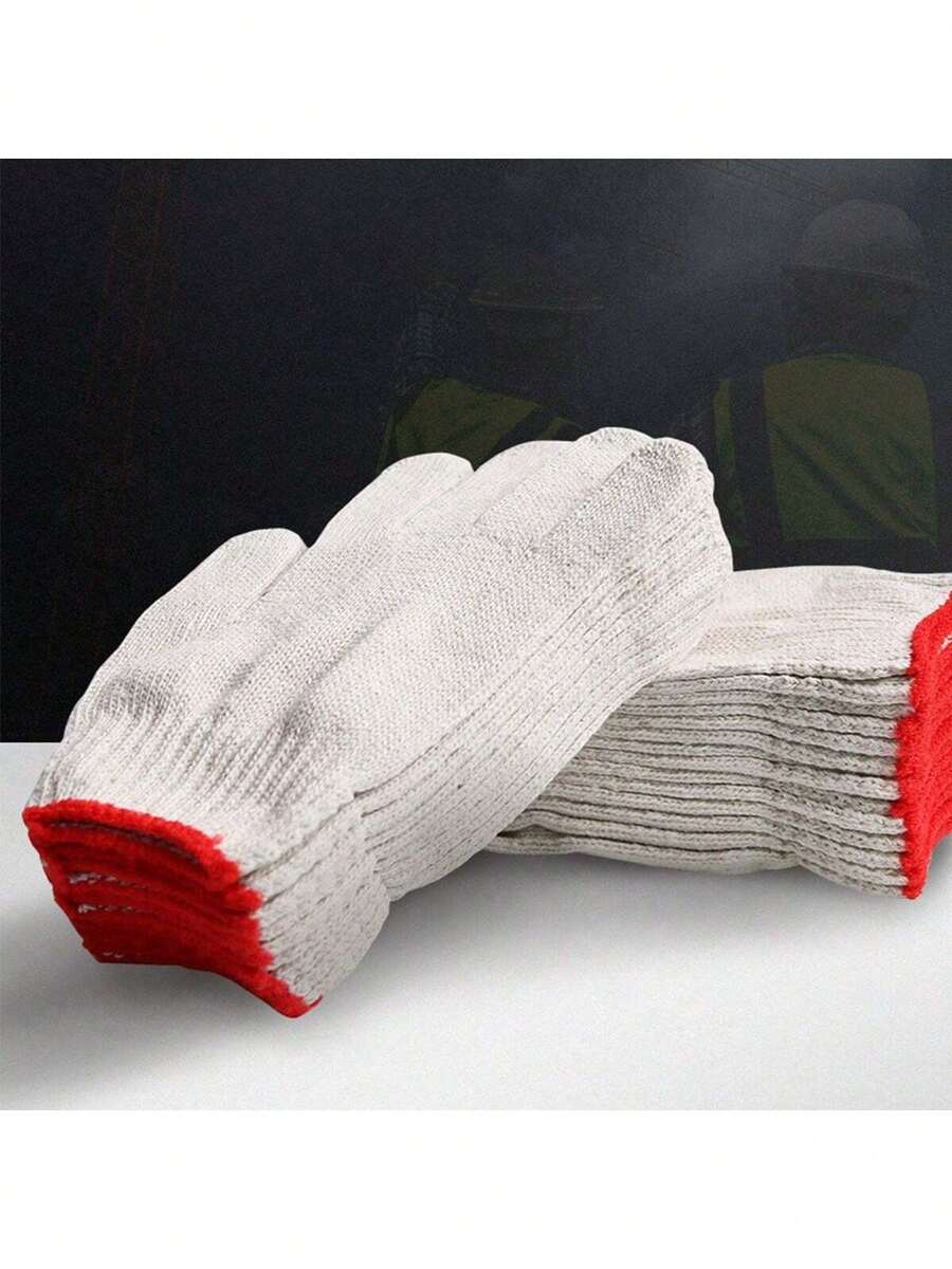 1/2/5 Pairs Of Safety Gloves For Construction Work, Thickened For Better Grip And Durability, Suitable For Vehicle Repair Labor And Protection. - A - View 1