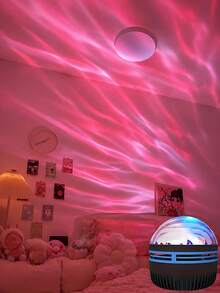 LED Aurora Projector, RGB Night Light, LED Bedroom Projector Lamp With Multi-Color Remote Control, Suitable For Room Decoration, Christmas, Valentine's Day, Camping, Wedding - Northern Lights Projector - View 7