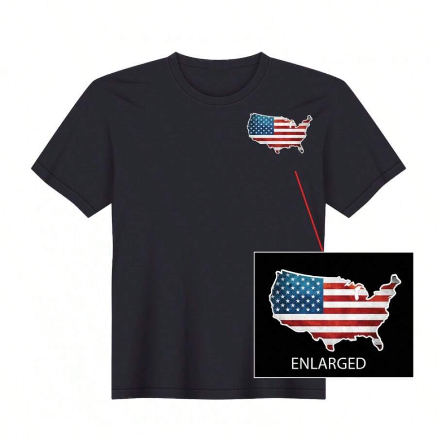 Men T-Shirts - 黑色 - 查看 1