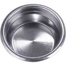 Cesta de filtro de precisin E61 de 58 mm, cesta de portafiltro de acero inoxidable, compatible con espresso de 58 mm, cesta de filtro de portafiltro de doble taza de repuesto para caf - 58 mm - Ver 1