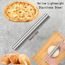 Stainless Steel Rolling Pin, Smooth Non-Stick Dough Roller, Suitable For Baking Pizza, Dumplings And Pastries - View 14
