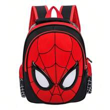 Back To School Disney Marvel Spider-Man Avengers Kids Backpack, Kindergarten Preschool Toddler Backpack, 3D Embossed Glossy Hard Shell Spider-Man Mask Design, Mesh Side Pockets, Breathable Honeycomb Back Pad, Adjustable Wide Strap, Lightweight Waterproof, Ergonomic Spine Protection, Large Capacity, Unisex For Boys And Girls 2-6 Years Old, Essential For School Entry, Multiple Colors Available, Daily Outings, Travel, Preschool, Pre-K, Early Childhood Education, Anti-Lost Backpack - Backpack - View 2