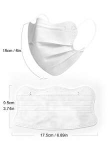 20pcs Individually Wrapped 3-Ply Neutral Face Masks, Full Protection, Suitable For Daily Shopping And Public Places - Multicolor - View 6