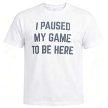 Camiseta con texto sarcástico para gamers - Blanco - Ver 1